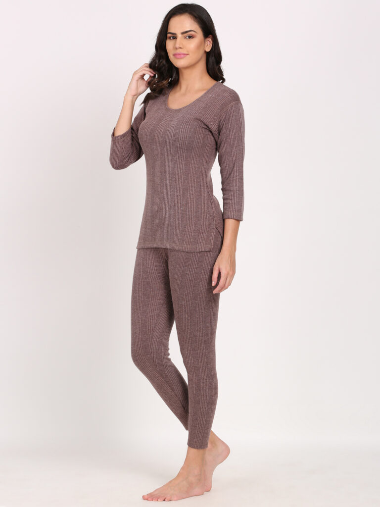 Touch Wool Women's Quilted Thermal Combo (Upper+Lower)
